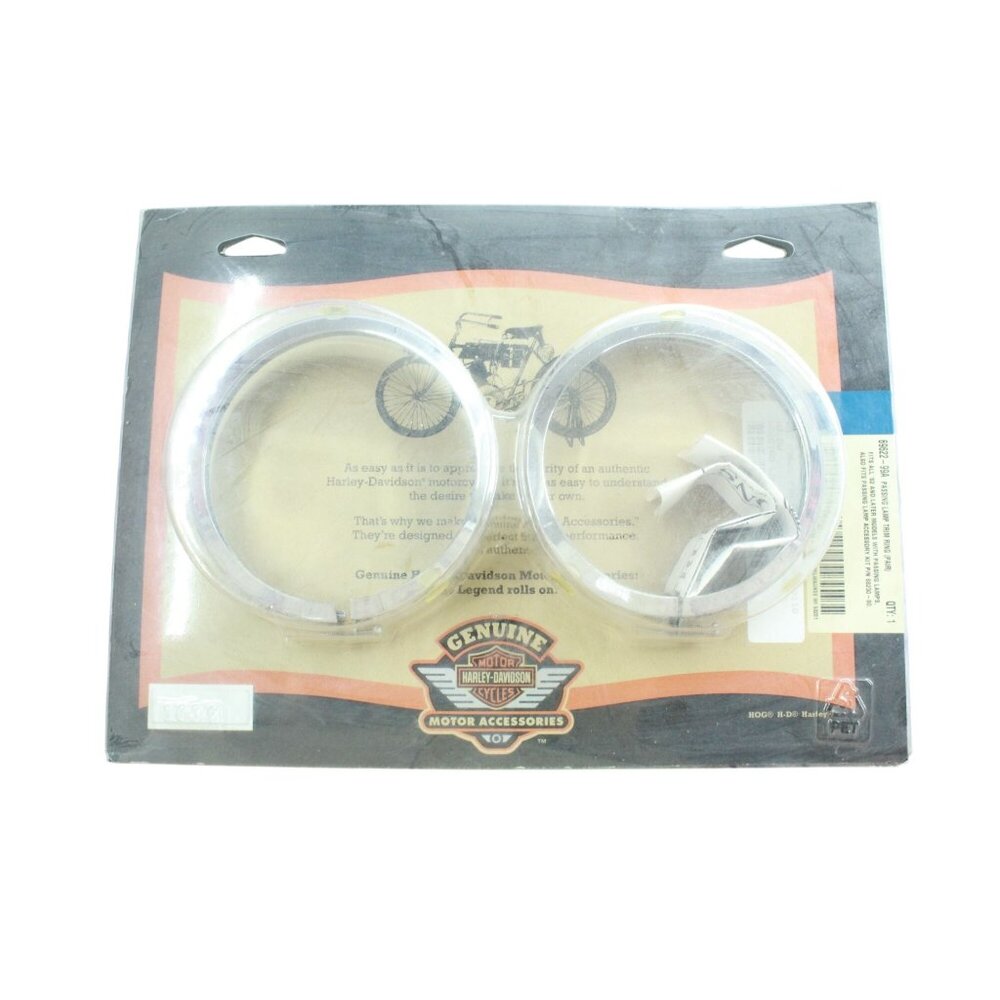 Harley Davidson Passing Lamp Trim Ring Pair 69622-99A
